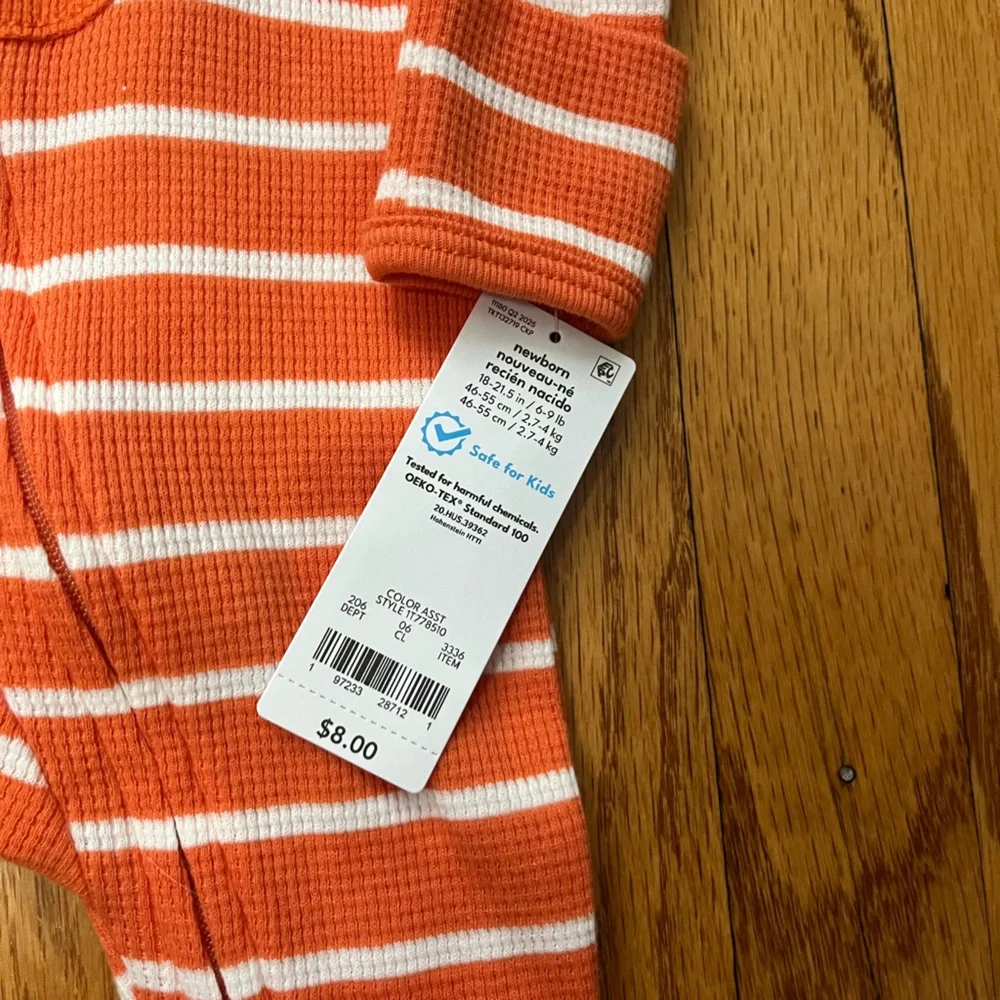 Baby Carter's Halloween Footed‎ Pajamas- Size Newborn- NWT